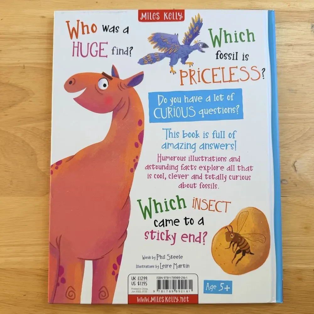 Curious Questions and Answers About Fossils by Phillip Steele Hardcover Book